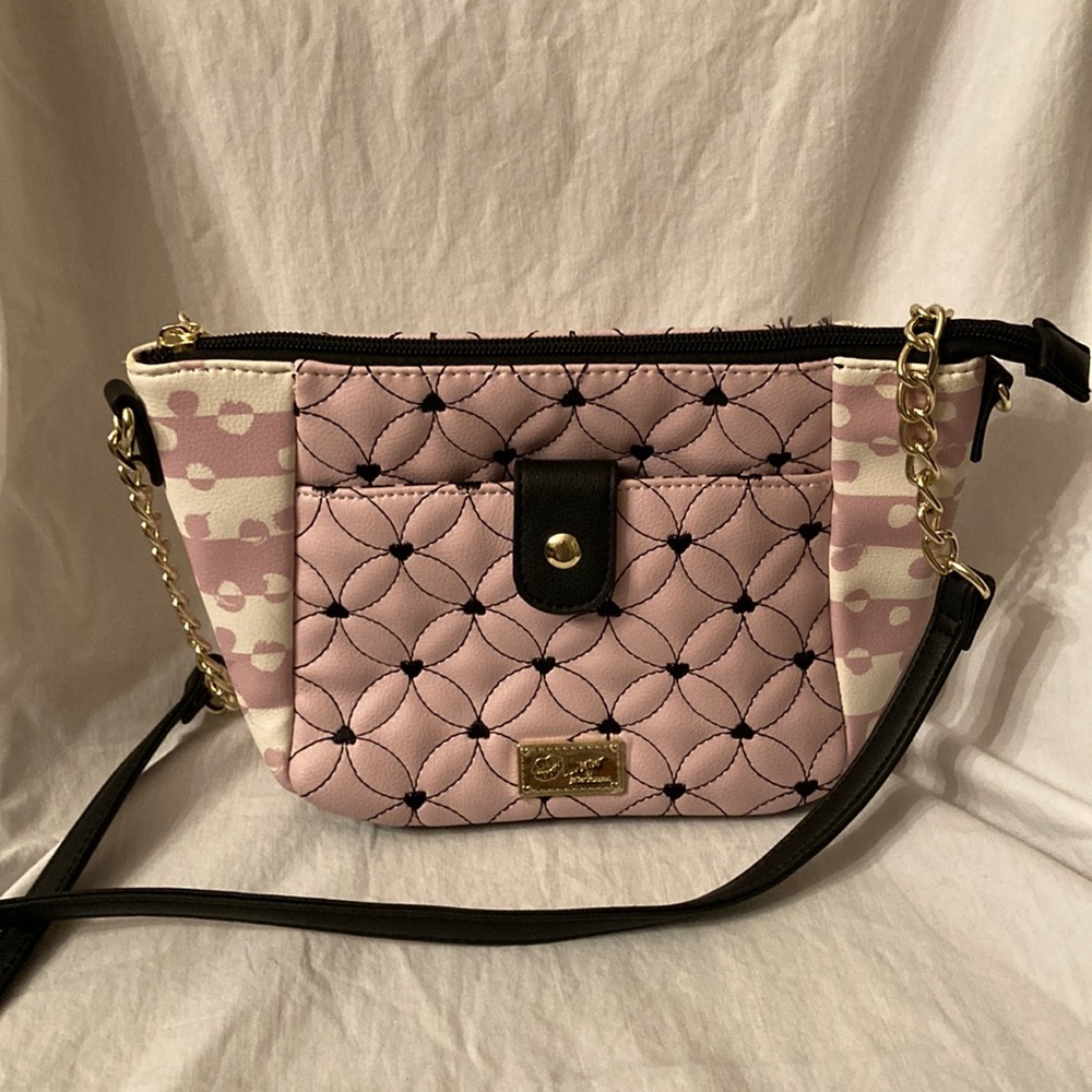 NWOT.  Pink and black Crossbody
